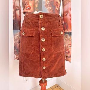 American Eagle Corduroy Mini Skirt
